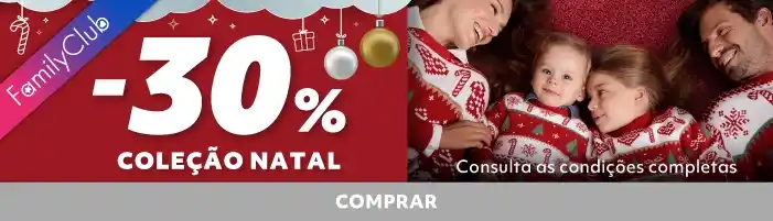 30% em Moda Coleçao Natal| Family Club | Prénatal