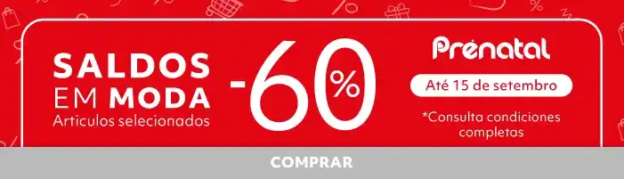 60% desconto direto | SALDOS | Prénatal