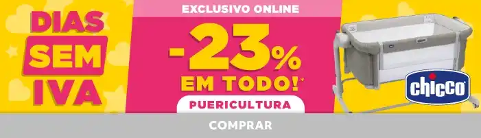 Dias sem IVA | Produtos para bebés, carrinhos, cadeiras auto, segurança e cuidados com o bebé