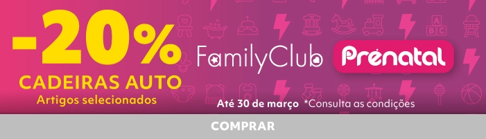 20% de desconto em Cadeiras Auto | PROMO FLASH | Prénatal