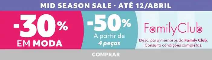 Ate -50% em Moda | Mid Season Sale | Roupa e acessórios para bebé, pré-mamã e moda infantil: vestidos, conjuntos e peças confortáveis
