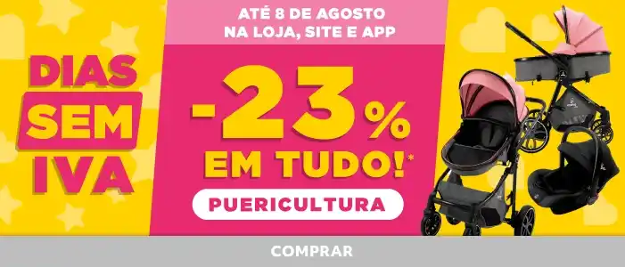 Dias sem IVA 23% desc. em Puericultura