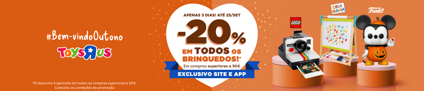 20% DESCONTO em TODO | Bem-vindo, Outono