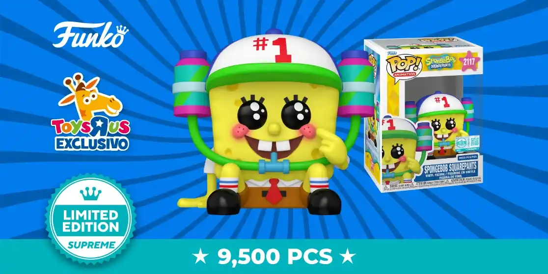 Funko Pop SpongeBob Edição Limitada Supreme exclusivo Toys R Us