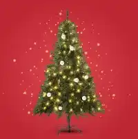 Árvores de Natal artificiais com luzes e decorações disponíveis na Toys R Us